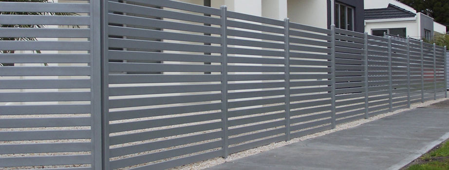Aluminium Slat Fence Installation — Craftsman Fencing